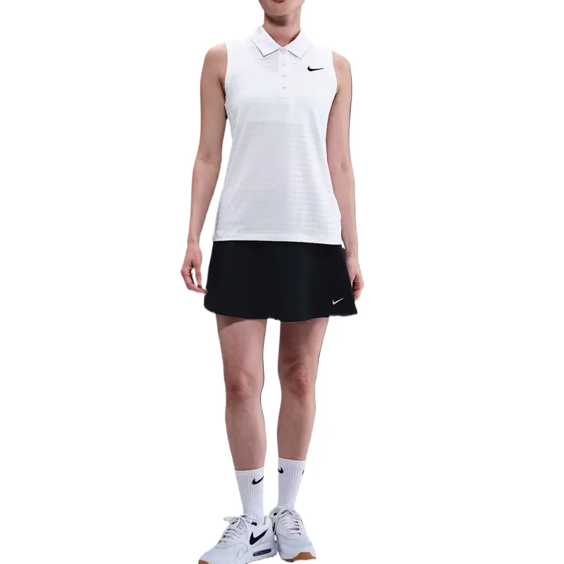 Nike Victory Women's Dri FIT Sleeveless Striped Golf Polo-1