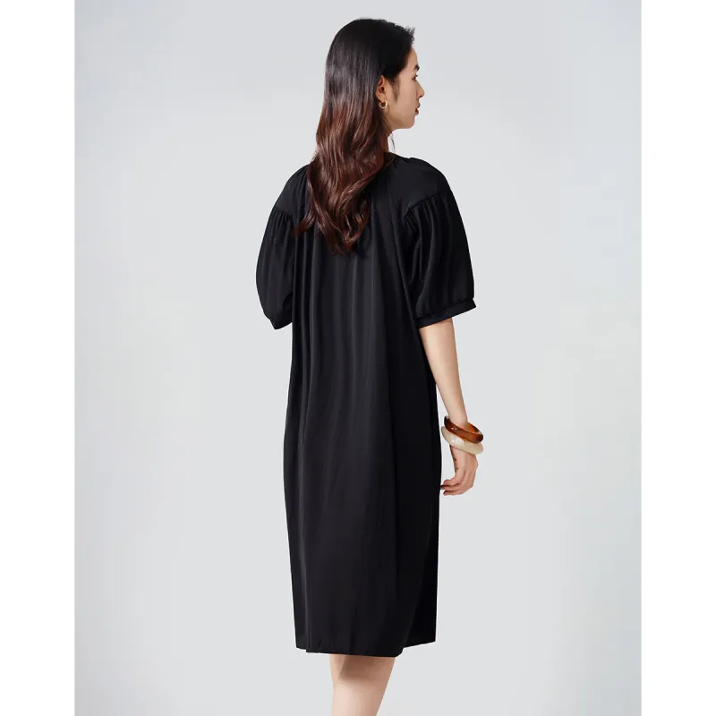Love Elaine Summer Short Sleeved Dress Women's Black-7