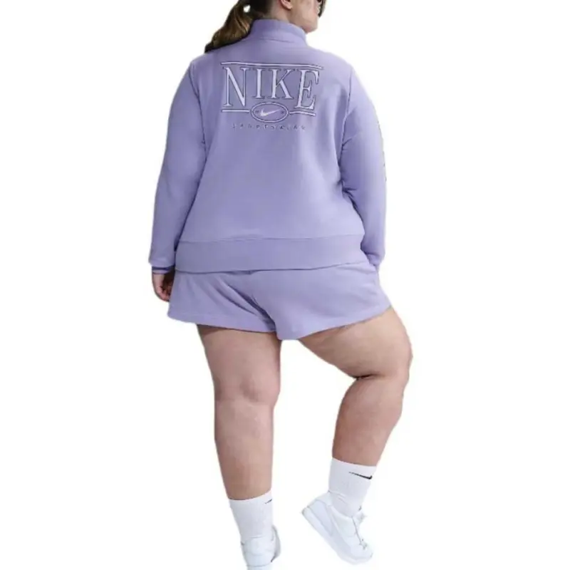 Nike Sportswear Club Fleece Women's Mock Neck 1/2 Zip Graphic Top-1