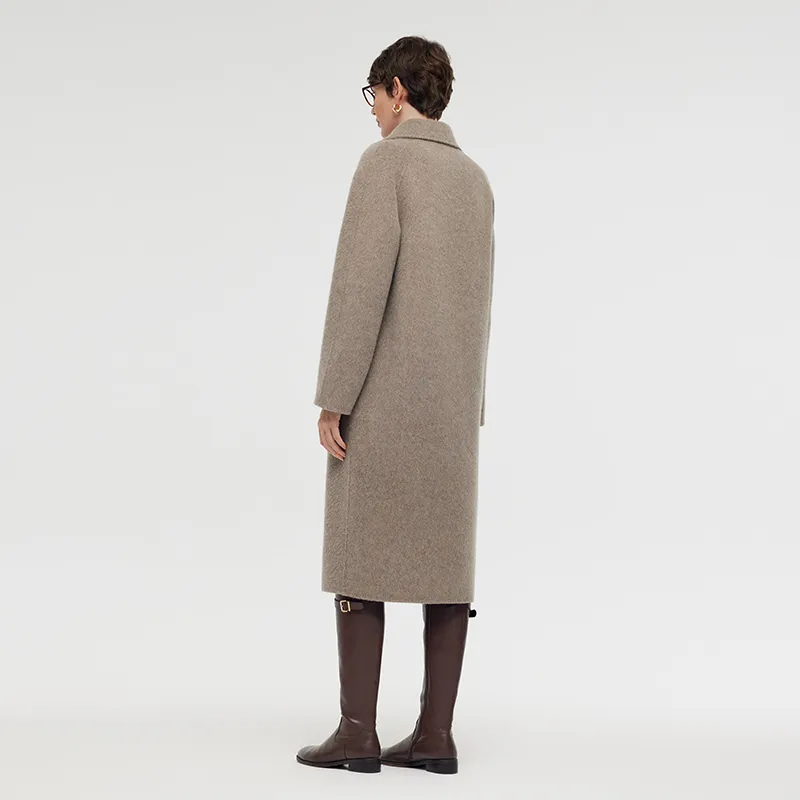 GOELIA Coats Women's 36H Heather Camel-5
