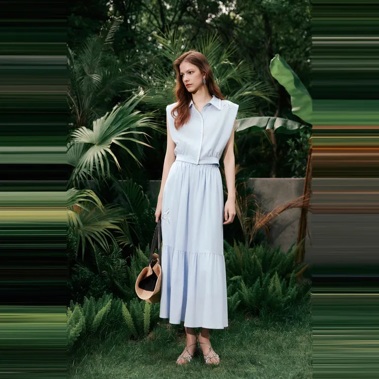 ELLE Midsummer Wishing Pond Sleeveless Dress Women's-2