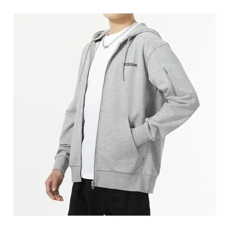 Adidas Sweatshirts Unisex Gray+Shopping Bag-1