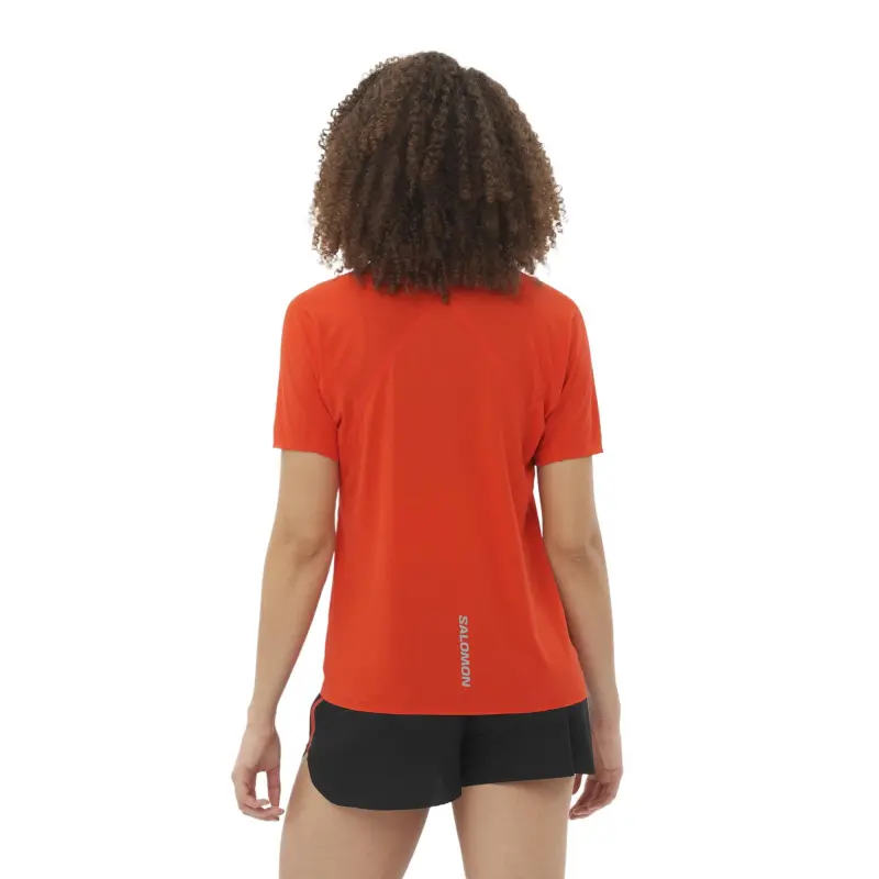SALOMON S/LAB Speed Raglan Sleeve T Shirt Women's Fire Red-2