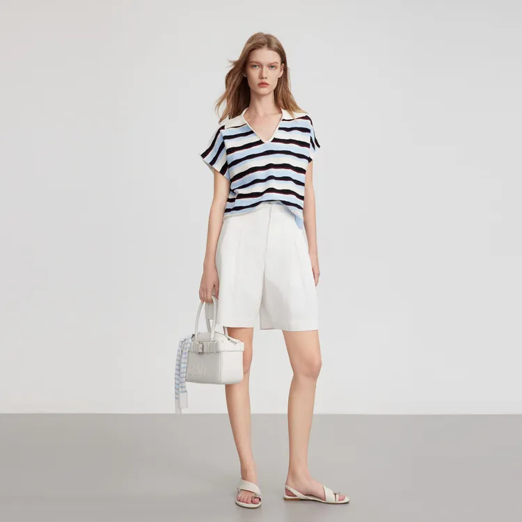 ELLE Knitwear Women's Stripes-3