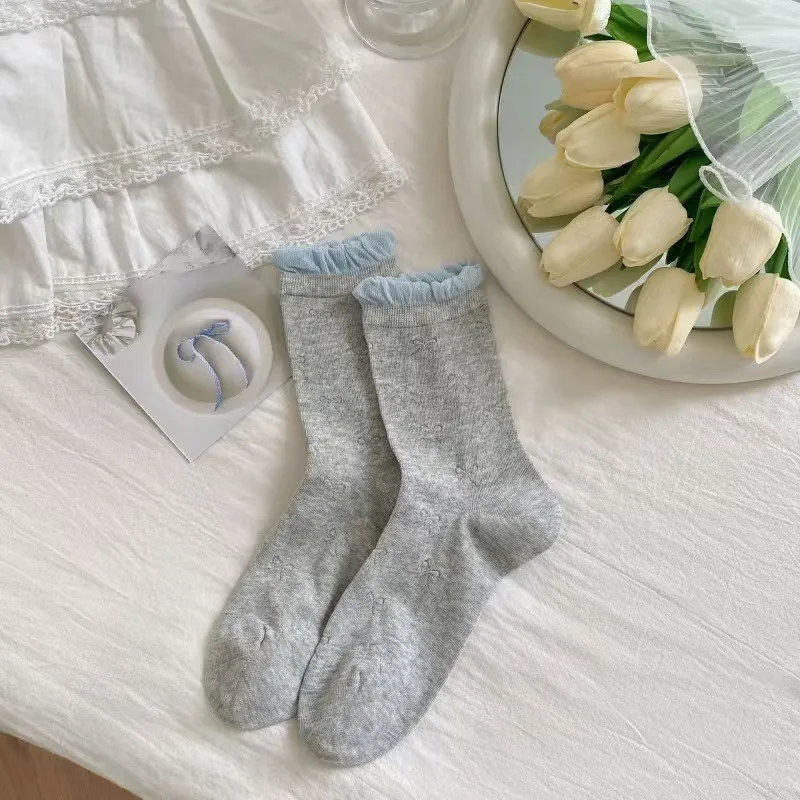Gentle Welcome Mid Calf Socks Unisex Combo Set-4