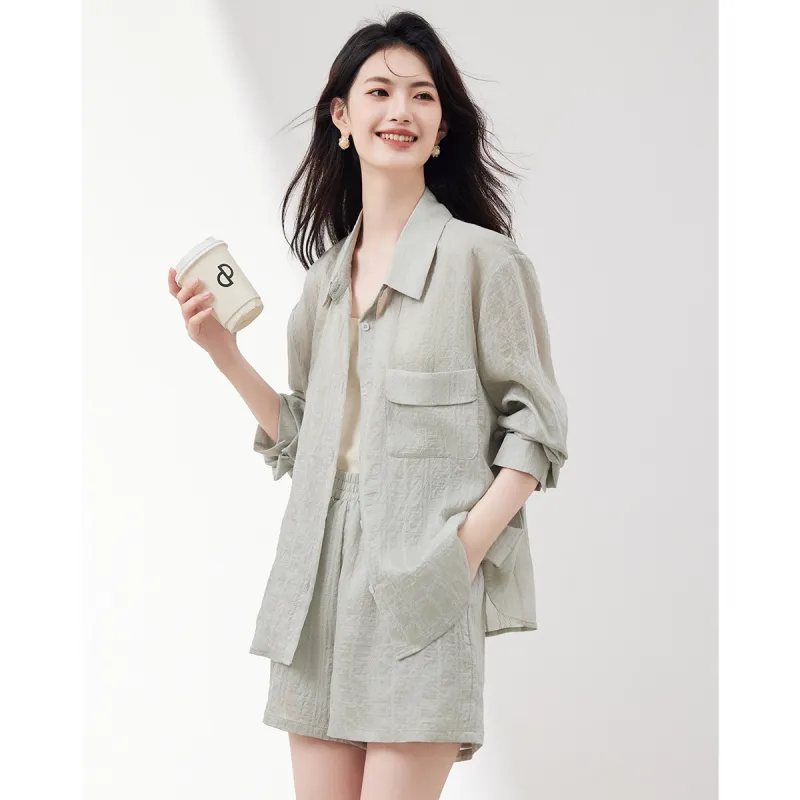 XINFEIYU Shirt Matching Set Women's-1