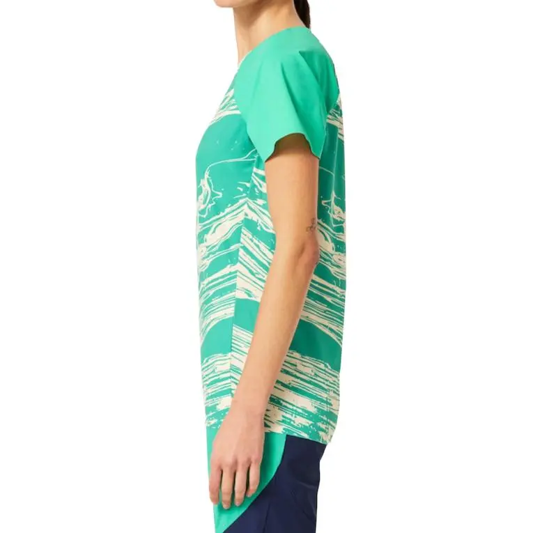 Oakley Raglan Sleeve T-Shirt Women's White/Mint-5