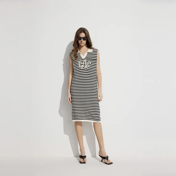 ELLE Sleeveless Dress Women's Black-4