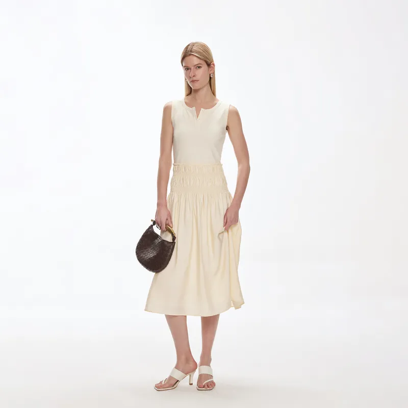 ONLY Sleeveless Dresses Women's A01 Antique White-3