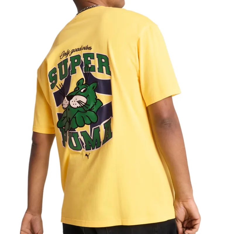 PUMA GRAPHICSSuper T Shirt Men's Yellow-3