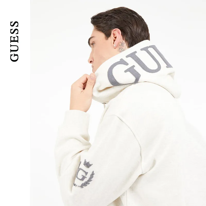 GUESS Sweatshirts Men H00A-Beige-3