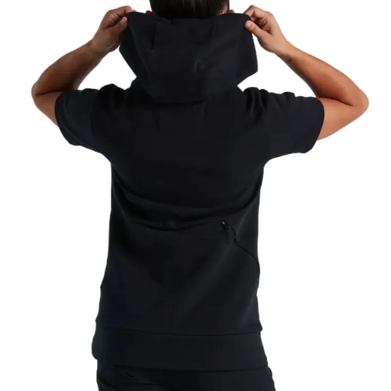 SPECIALIZED Short Sleeve Hoodie Sweatshirt Women's Black-3
