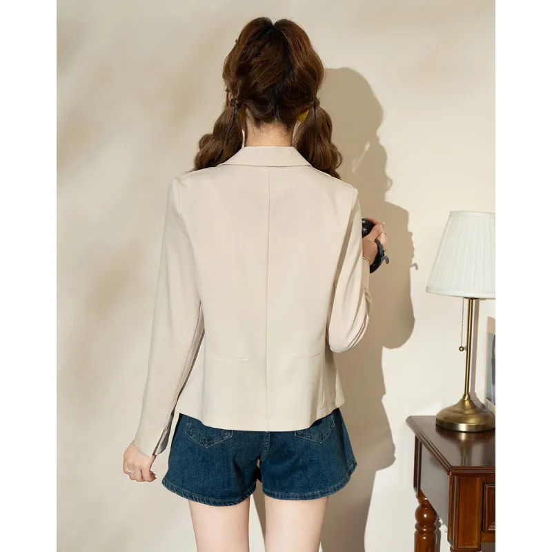 FAWENXIANGZI Summer Business Suit Loose Fit Women's-7