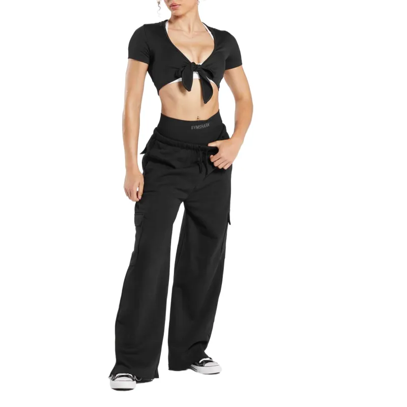 GYMSHARK Cargo Pants Women's Black-3
