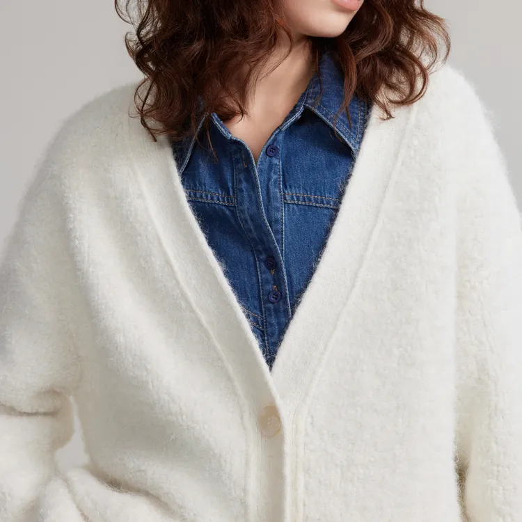 ELLE Sweaters Women's White-5