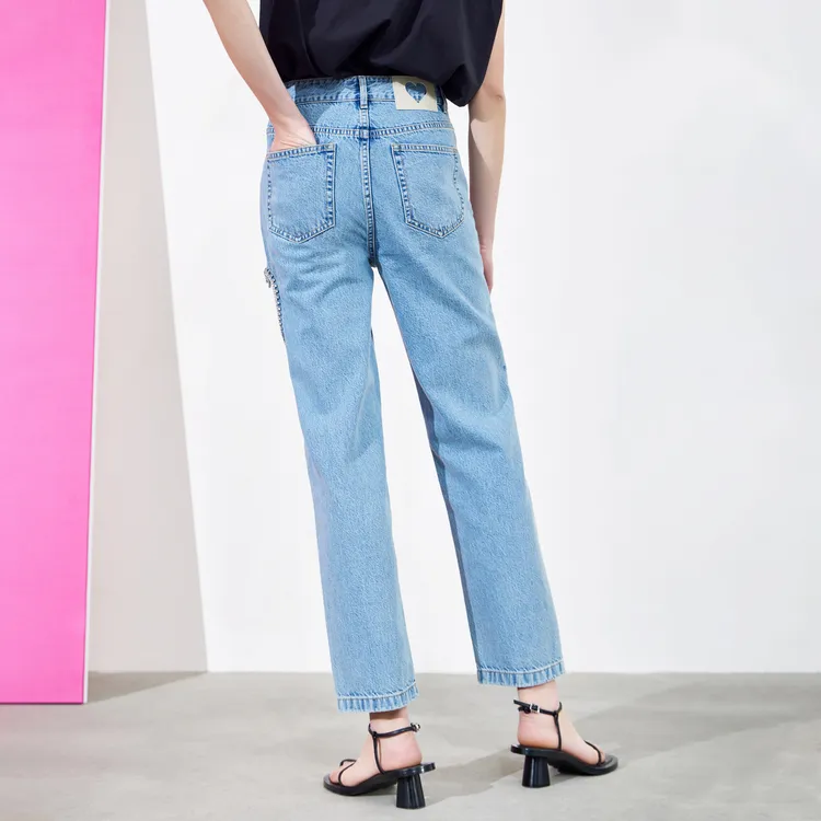 MO&CO Jeans Women's Denim Blue-3
