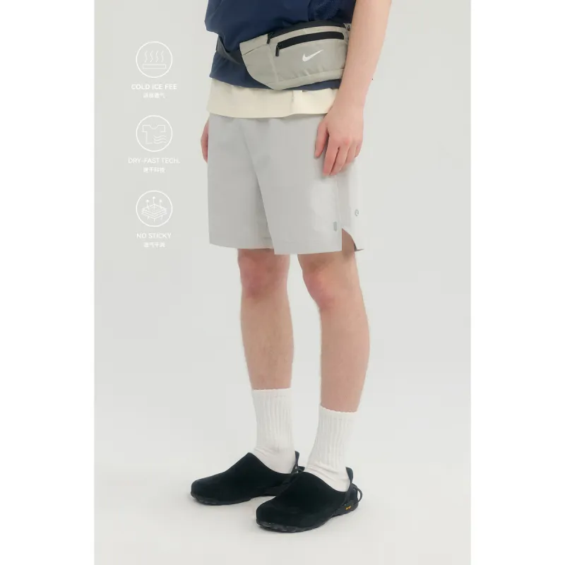 MYSAMESAME Casual Shorts Unisex Light Gray White In Stock-7