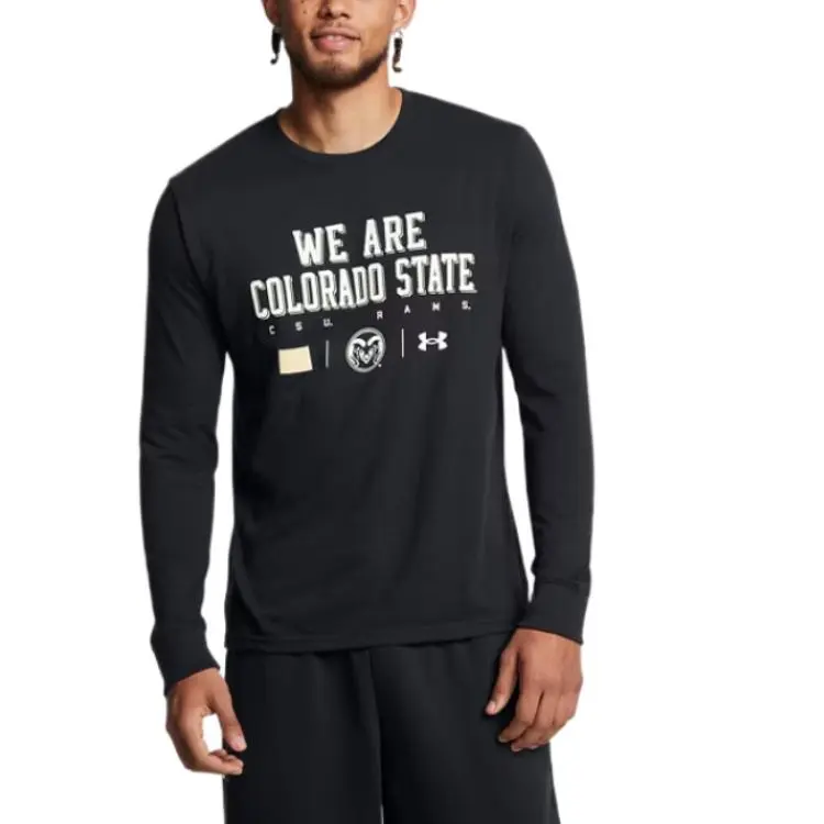 Under Armour Performance CottonCollegiate T Shirt Men's Black-2