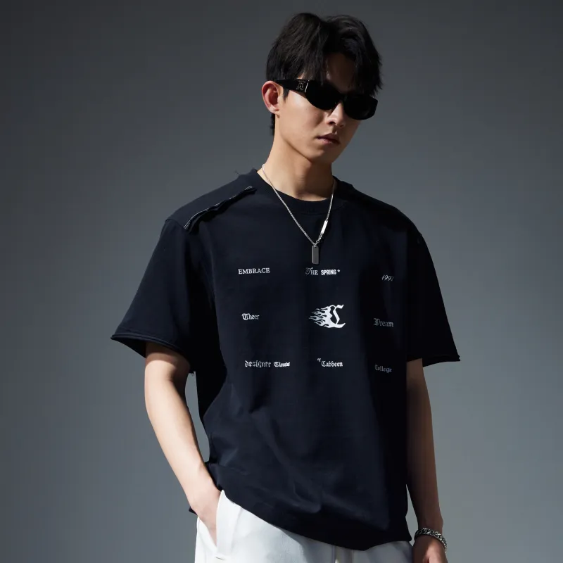 Cabbeen T Shirt Men's Coal Black 01-4