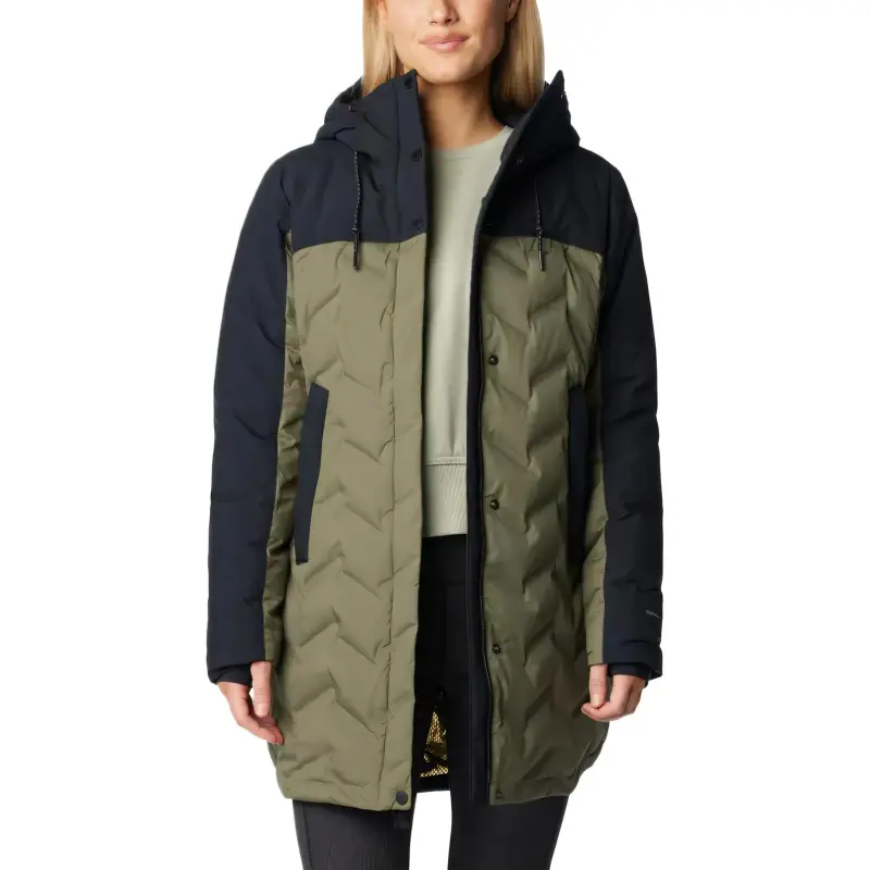 Columbia Mountain Croo Down Jacket Women's Stone Green-1