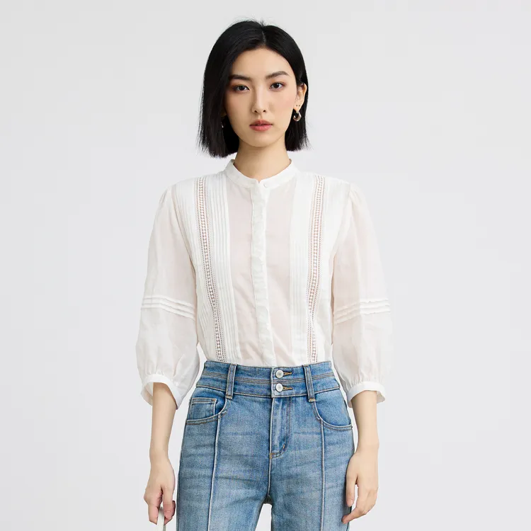 SHUIYUNJIAN Shirt Women's Raw White-3