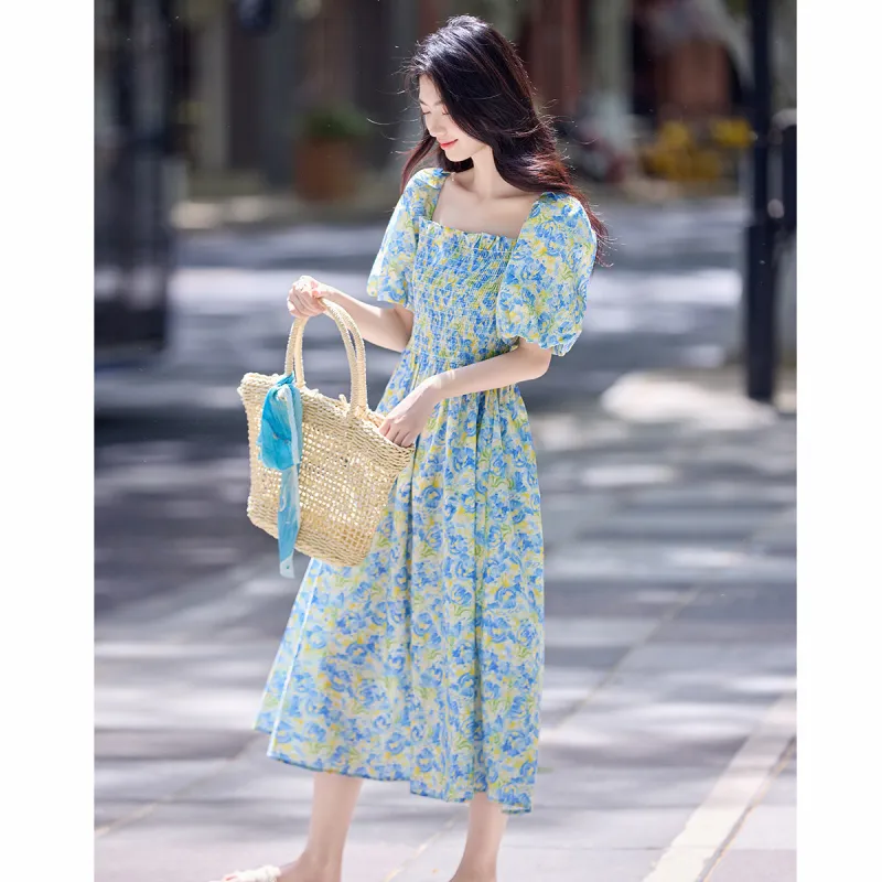 Still Quiet Short Sleeved Dress Women's-3