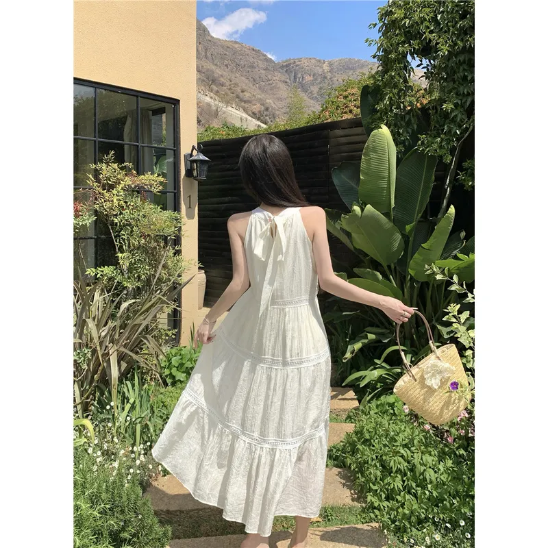 XIANSINIAO Sleeveless Dress Women's-1