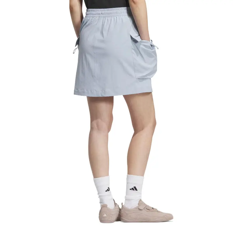 Adidas FOSFUTURESTYLE Casual Short Skirts Women's Yellow Blue/Bright White-2