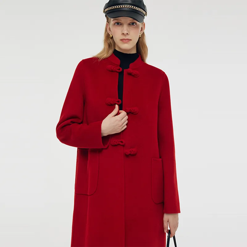GOELIA Coats Women's Pepper Red-6