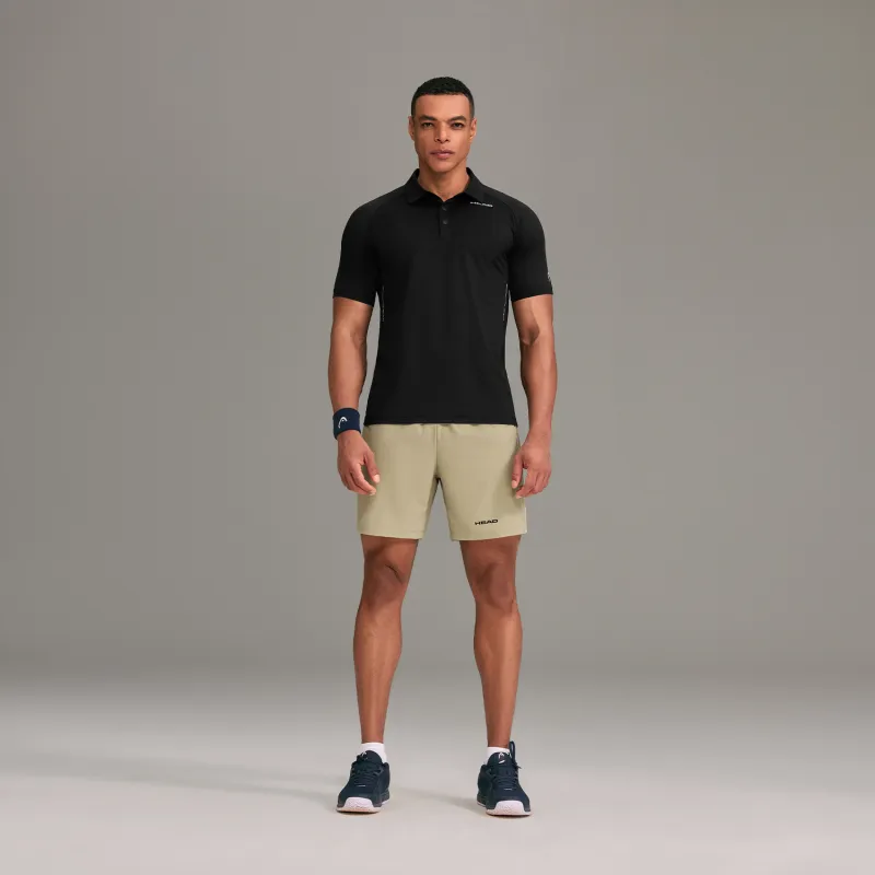 HEAD Sports Shorts Men's Khaki Solid Color-4