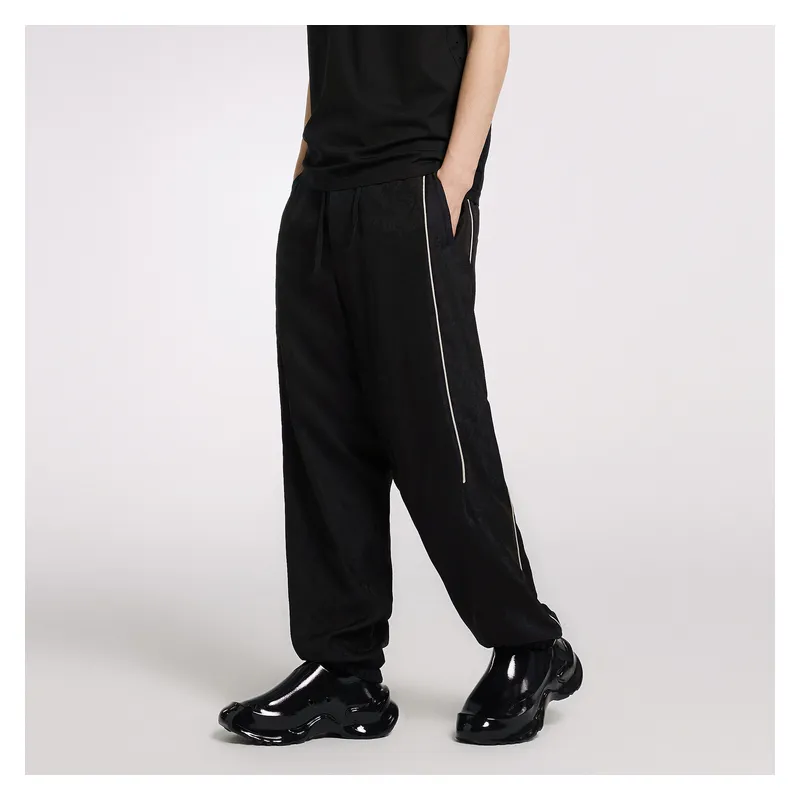CROQUIS Casual Pants Unisex 409 Black Navy Blue-4