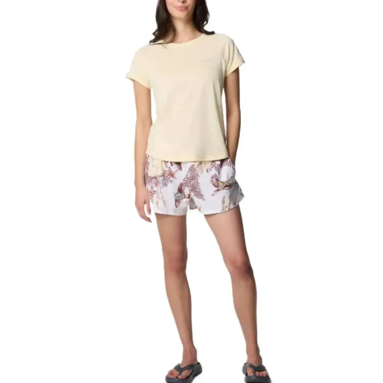 Columbia Bogata Bay Casual Shorts Women's Ecru-5