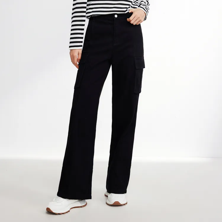 SHUIYUNJIAN Cargo Pants Women's Black-3