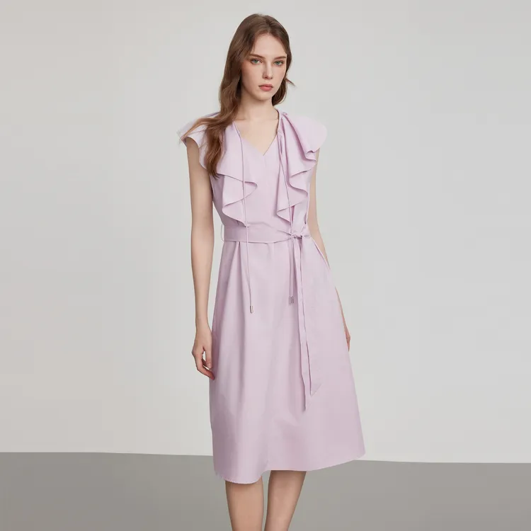 ELLE Sleeveless Dresses Women's Lilac-4