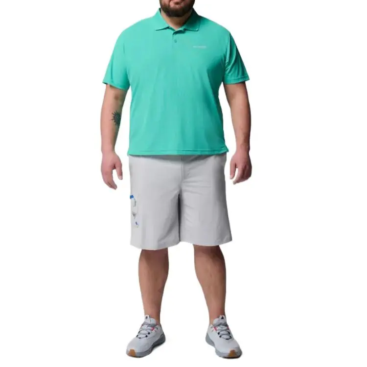 Columbia PFG Freezer Polo Shirt Men's Glazed Surface Green 343-3