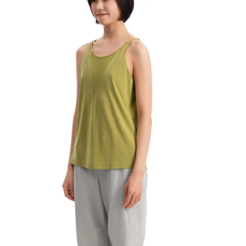 DECATHLON NH500 Tank Top Women's Gold Green-6