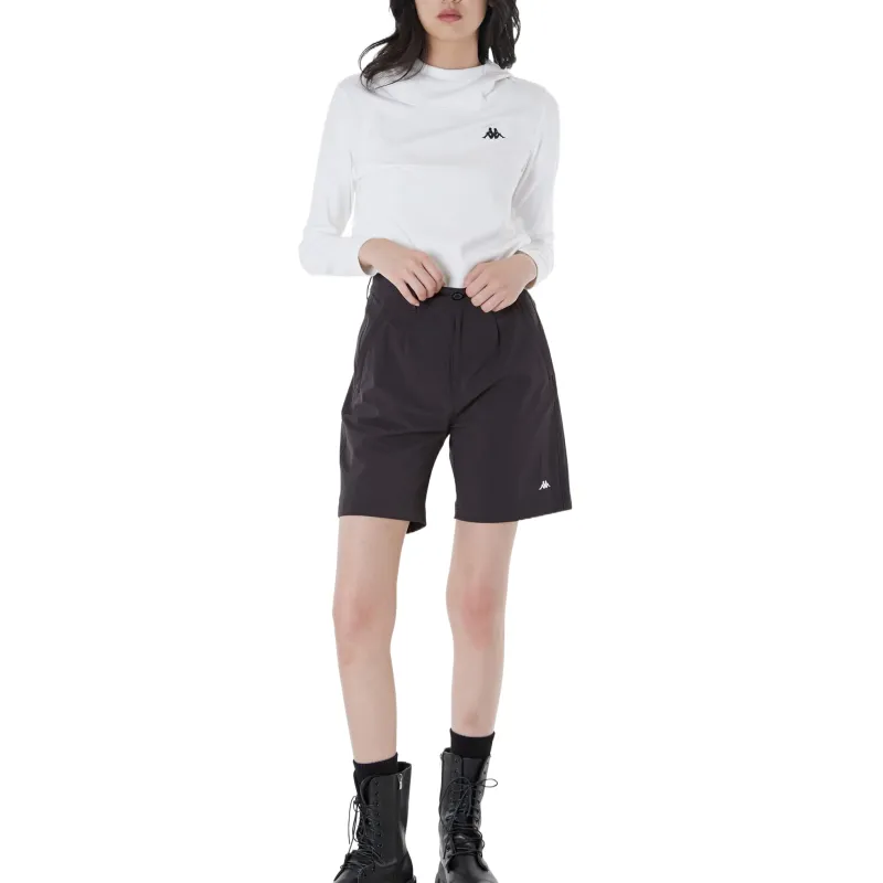 Kappa Sports Shorts Women's Black Gray-2