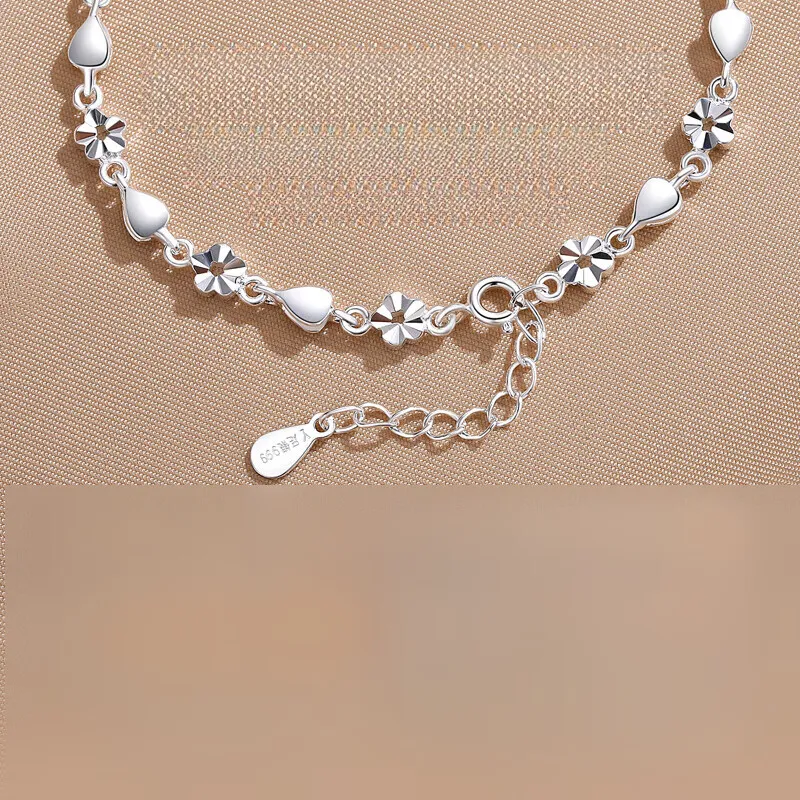 TONGBAOFU 999 Fine Silver Bracelets Women's-2