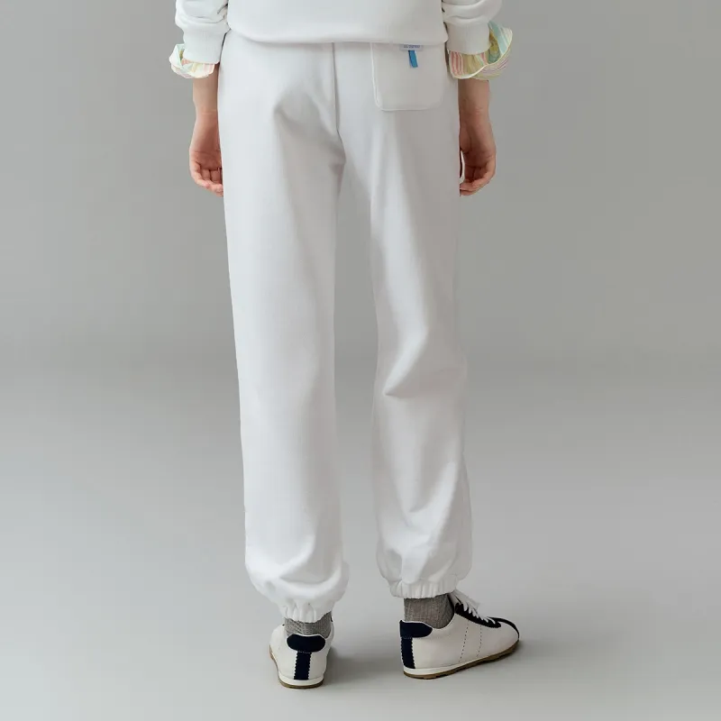 Teenie Weenie Knitted Sports Pants Women's White-5