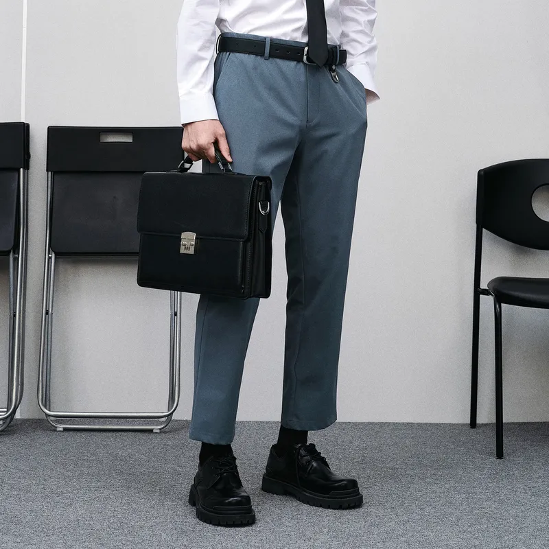 GXG Suit Trouser Men's Blue Gray-3