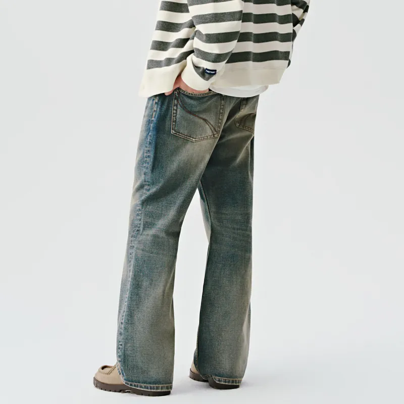 714STREET Jeans Unisex Denim Blue-3