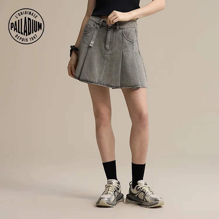 Palladium Casual Short Skirts Women's Paloma Gray-2