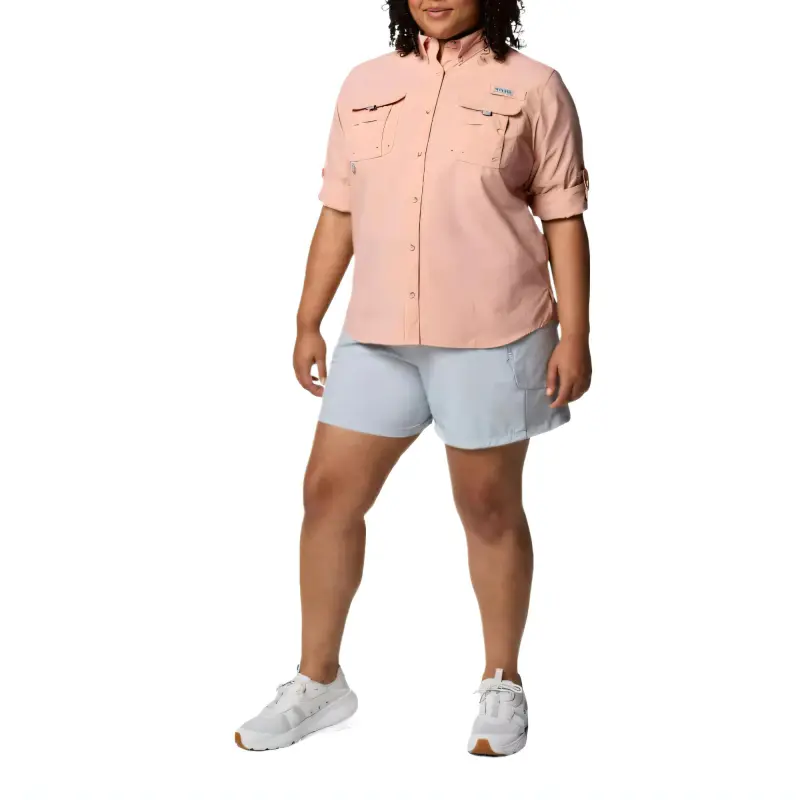 Columbia PFG Bahama 2 Omni-Shade Shirt Women's Artificial Pink-3