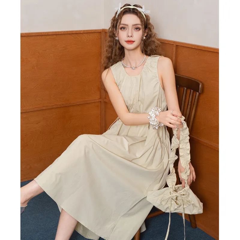 FAWENXIANGZI Summer Slip Dress Women's-1
