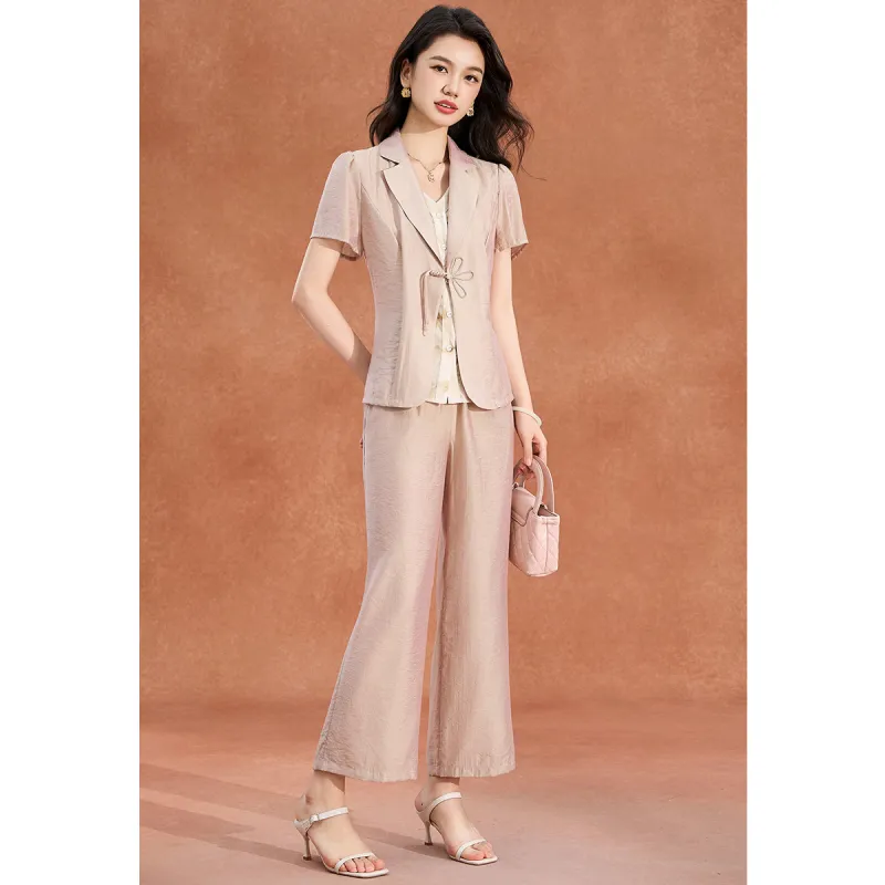 Mylan Casual Suits Women's Apricot-2