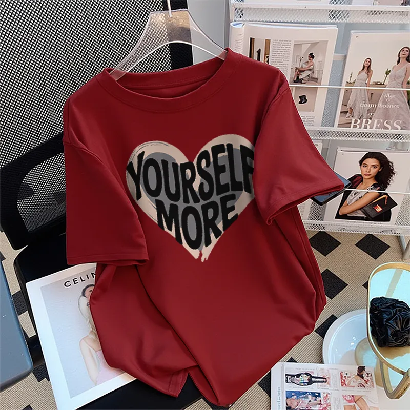 FAIRWHALE Drop Shoulder Sleeve T Shirt Women's-8