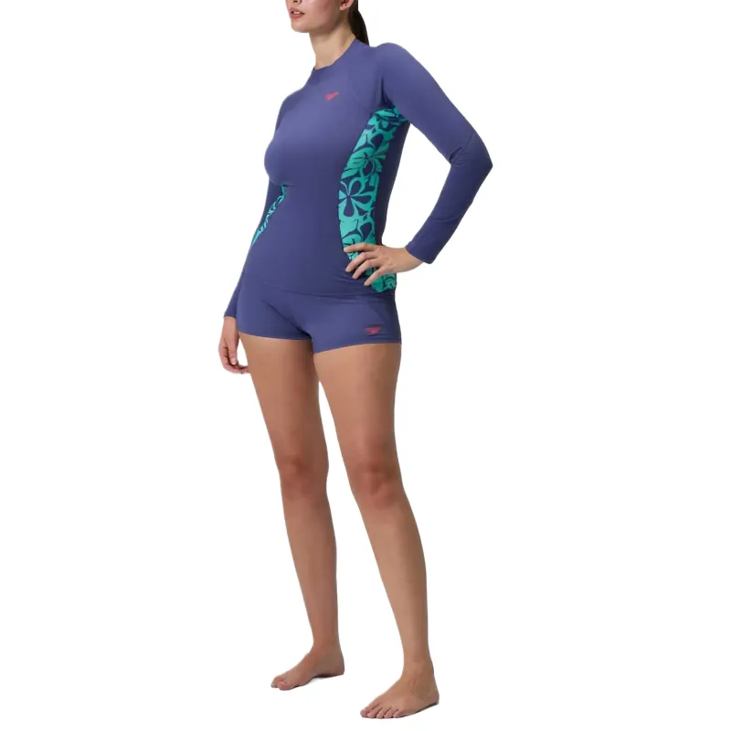 Speedo Two Piece Swimsuit Women's Blue-6