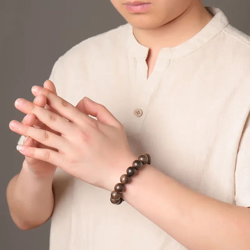 SHUZHUO Fragrance Agarwood Bracelets Unisex-2