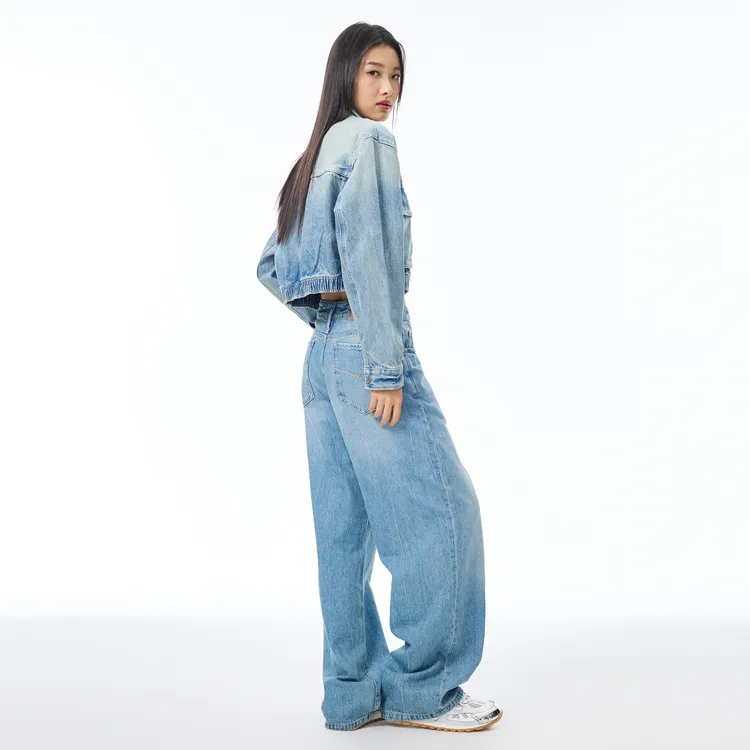 ABLE JEANS Women's Light Yellow Mud Blue-6