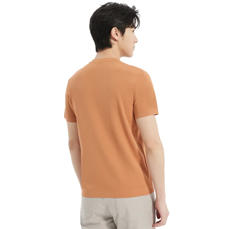 LESS IS MORE T Shirts Men Light Gray Yellow 25XTX9861S-1